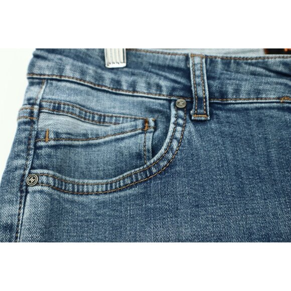 Limited Edition Mens Denim Jeans W34 L32 Medium Wash Zip Fly Cotton Durable Casu - Picture 8 of 12